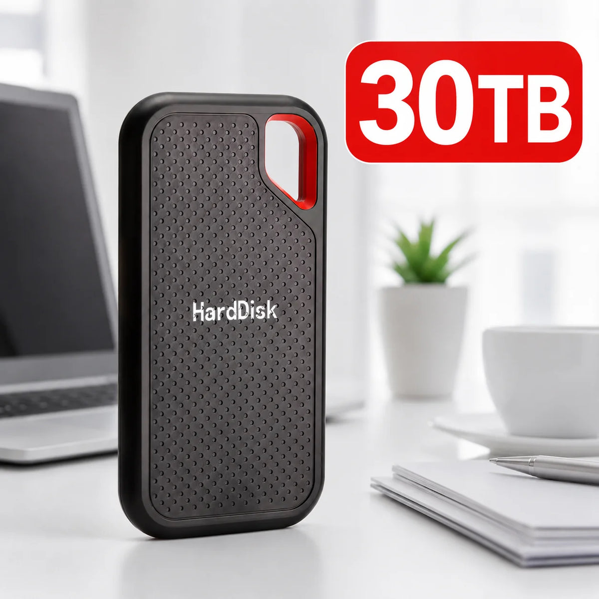 16TB Portable SSD External Hard Drive USB 3.1 Type-C High-Speed Data Storage for Laptop/Mac