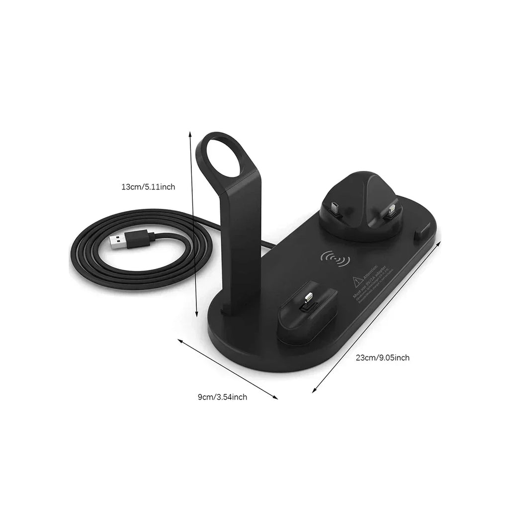 7 In 1 Wireless Charger Stand For iPhone 1-12 Apple Watch 9/8/7/6 Airpods Pro2/1 Phone Chargers Fast Charging Dock Station
