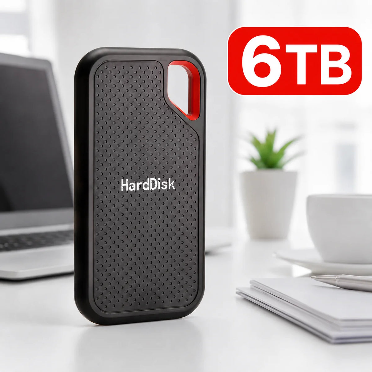 16TB Portable SSD External Hard Drive USB 3.1 Type-C High-Speed Data Storage for Laptop/Mac