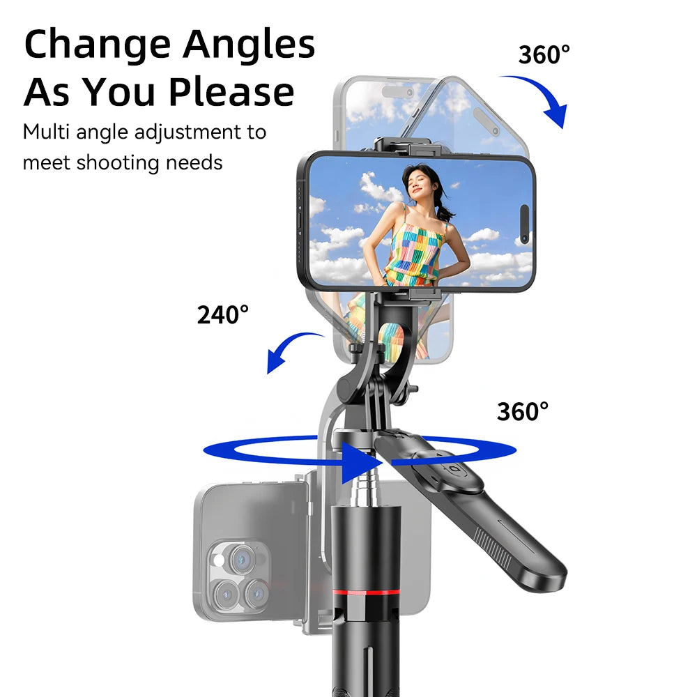 67in F16 Extendable Bluetooth Selfie Stick Tripod  Wireless Phone Holder with 1/4 Screw Compatible with Smartphone Camera