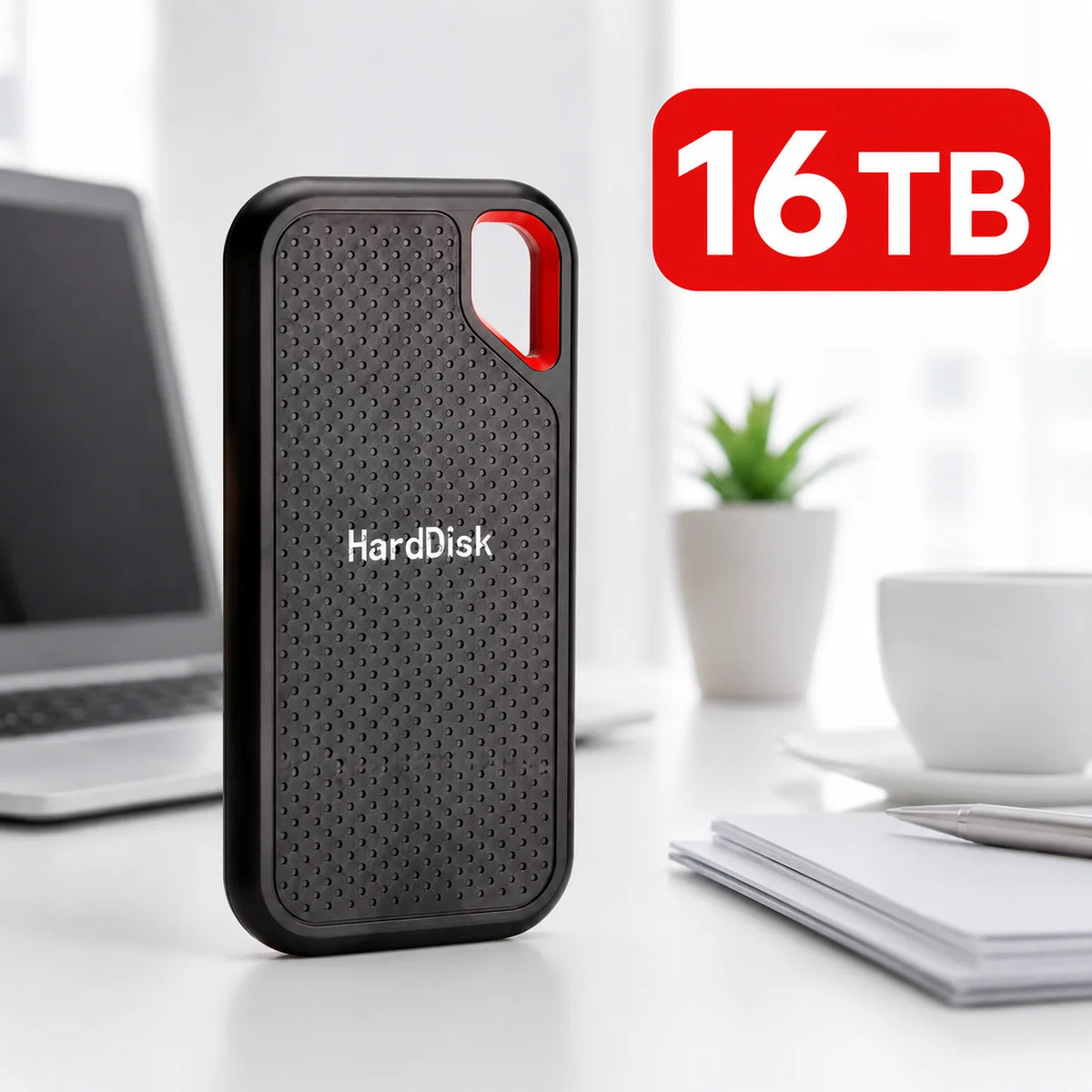 16TB Portable SSD External Hard Drive USB 3.1 Type-C High-Speed Data Storage for Laptop/Mac