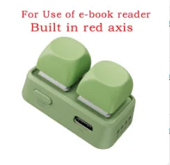 New Keypad Dual Button E-book Page Turner For Tablet Mobile Phone Blue Tooth Remote Control Swipe Short Videos For Android/IOS