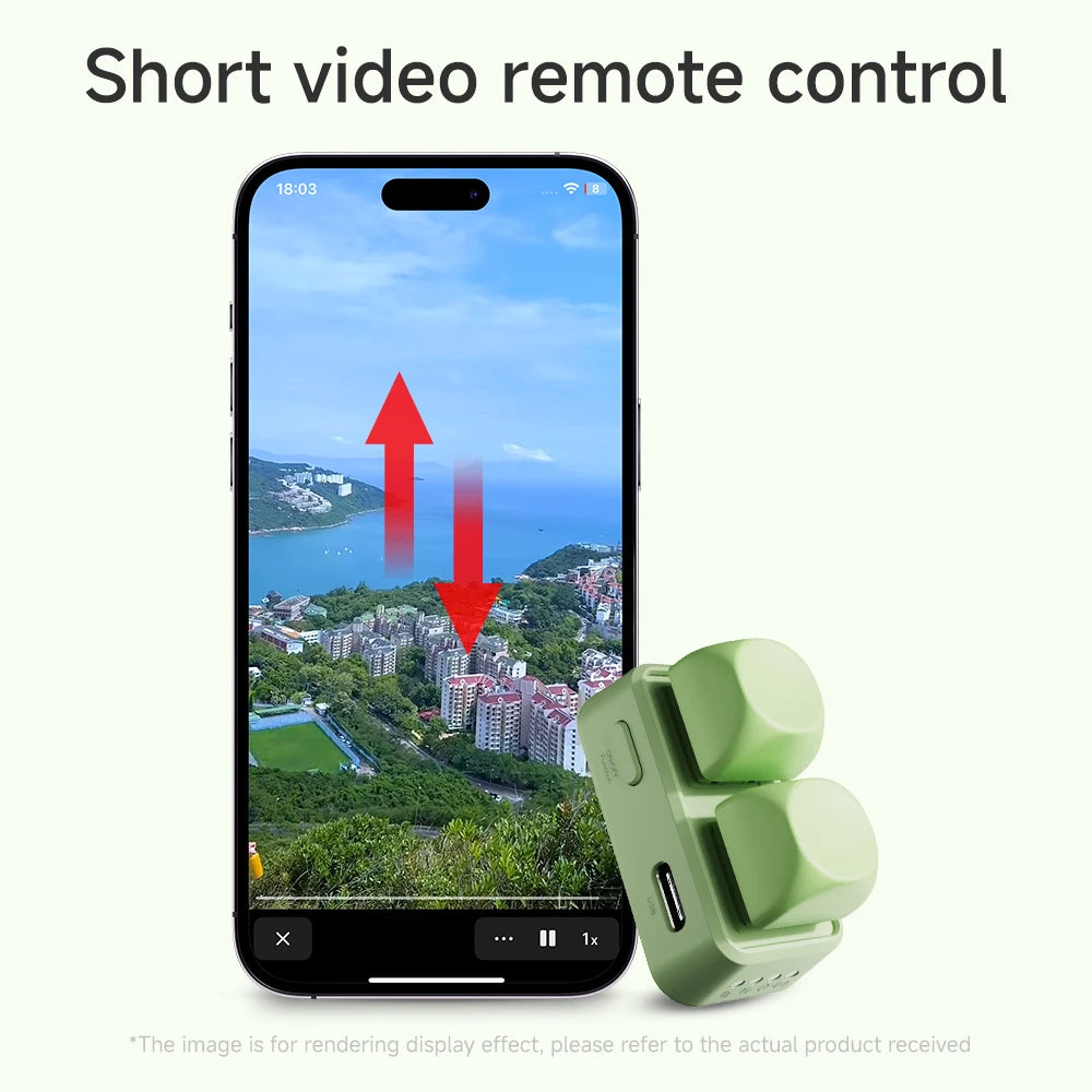 New Keypad Dual Button E-book Page Turner For Tablet Mobile Phone Blue Tooth Remote Control Swipe Short Videos For Android/IOS