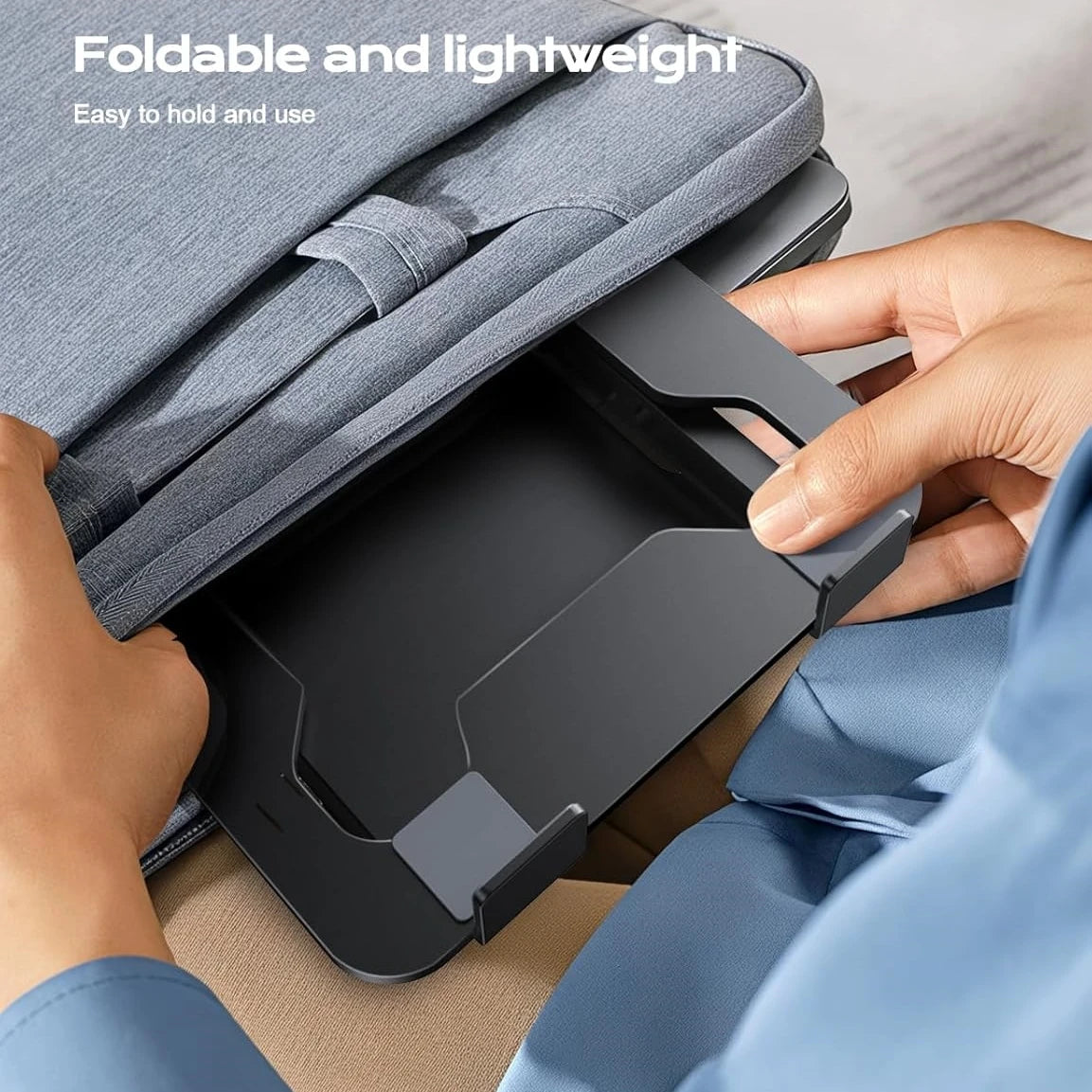 DT-02B Phone Tablet Stand Adjustable Aluminum Alloy laptop Tablet up to 17 "Laptop Portable Folding stand Cooling stand support
